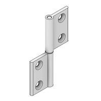 MODULAR SOLUTIONS ALUMINUM HINGE 30 SERIES LIFTOFF W/HARDWARE